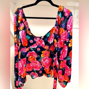 Silk Floral Blouse